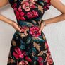 Sexy black floral dress for crossdresser and ladies Image 2