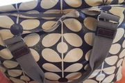 Orla Kiely Chocolate Brown and Cream Shoulder Bag