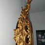 Vintage  Brass Wall clock Rococo curved Image 7