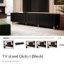 Modern black TV Cabinet Image 4