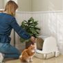 Stainless Steel Cat Litter Box with Lid, Litter Tray, Scoop, for Cat under 5 kg, 52.4 x 41.3 x 42 cm, White Image 2