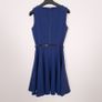 Closet London Navy Blue Belted Fit & Flare Skater Mini Dress 10UK/38EU Image 7