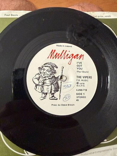 The Vipers Vinyl single Irish pressing