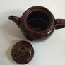 Lovely Vintage Small One Cup Brown Betty Style Teapot By Globe Pottery, Made in England Image 9