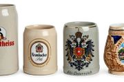 vintage collection of 5 beer steins