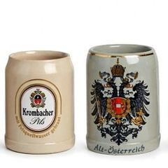 vintage collection of 5 beer steins
