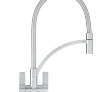 Franke Wave Chrome effect Kitchen Spring neck Tap
