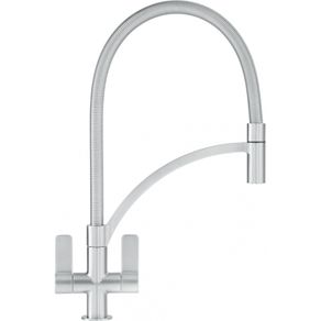 Franke Wave Chrome effect Kitchen Spring neck Tap
