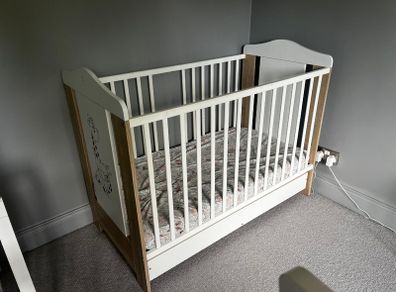 2 Cots, 1 white 1 grey - Free