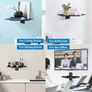 Floating Shelf Wall Bracket with Strengthened Tempered Glass for DVD Players/Cable Boxes/Games Consoles/TV Accessories 1 Shelf (MULTIPLE SIZES) Image 8