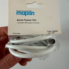 TV Aerial Flylead  Coaxial Cable  Plug to Plug