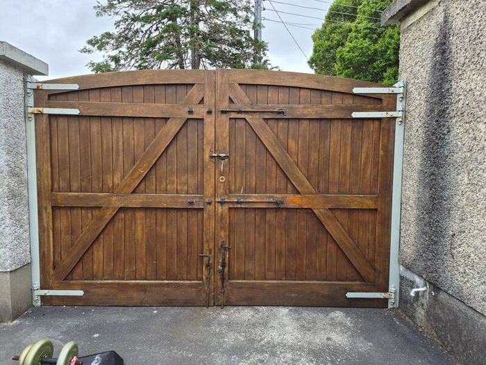 Solid wood garden gates