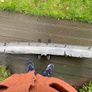 Original OEM 1986 BMW E30 Front Spoiler Lip Skid Apron and Engine Pan 51 71 1933 492.9 P Image 9