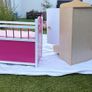 Wooden Dolls Wardrobe and Cot with Bedding and Storage Image 2
