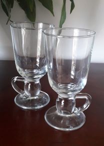 Pair of Irish Coffee Glasses with Handles