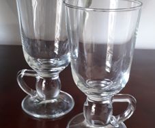Pair of Irish Coffee Glasses with Handles