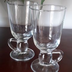 Pair of Irish Coffee Glasses with Handles