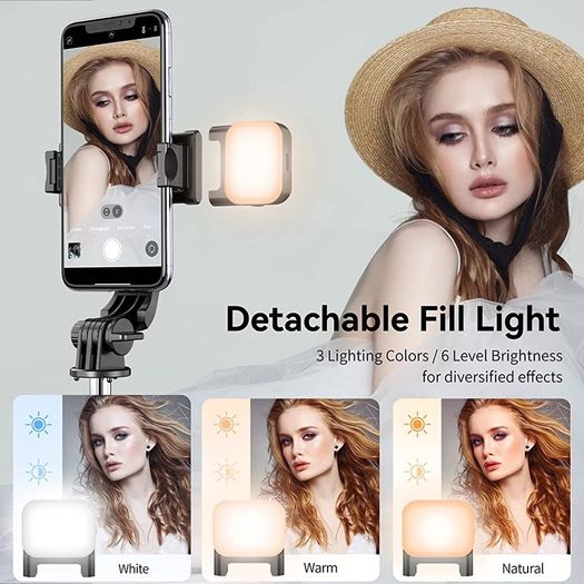 Selfie Stick Tripod with Fill Light, Tupwoon Extendable Selfie Stick 41 Inch and Flexible Phone Tripod Stand with Wireless Remote AVAILABLE IN WHITE OR BLACK (FREE SHIPPING)