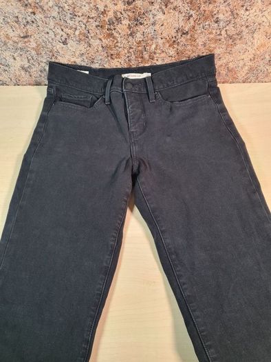 womens Levis 312 shaping slim fit black denim stretchy jeans Size W 28 L 30 A