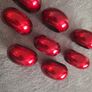 Christmas Napkin Ring/Eight Acrylic Cylinder Napkin Rings (Red) Image 6