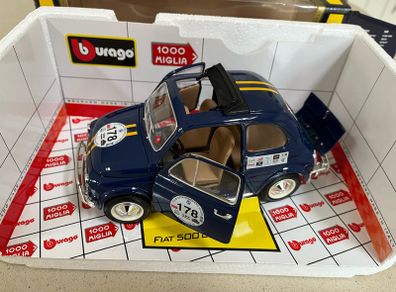 Fiat 500 Mille Miglia 1:/16 Rare