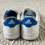 Adidas white and blue sneakers Image 3