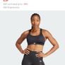 Adidas sports bra gym training high support bra running top size S brand new Image 5