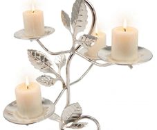 1960s silver plated candle holder