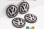 x4 VW 65mm Alloy Wheel Centre Caps  Golf T6 Passat Caddy