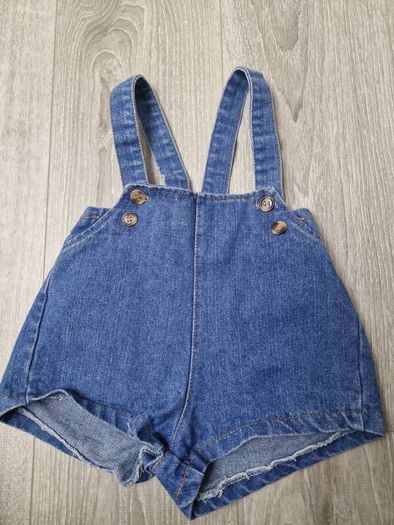 Baby girl dungarees shorts 12-18m