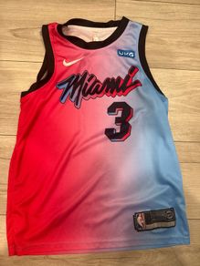 Miami Heat Dwyane Wade Jersey  Pink & Blue  boys large