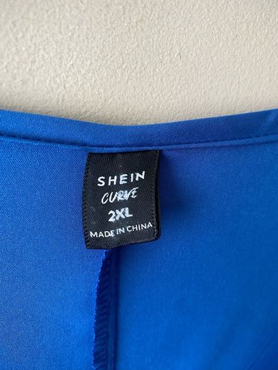 Shein curve blue top (2XL)