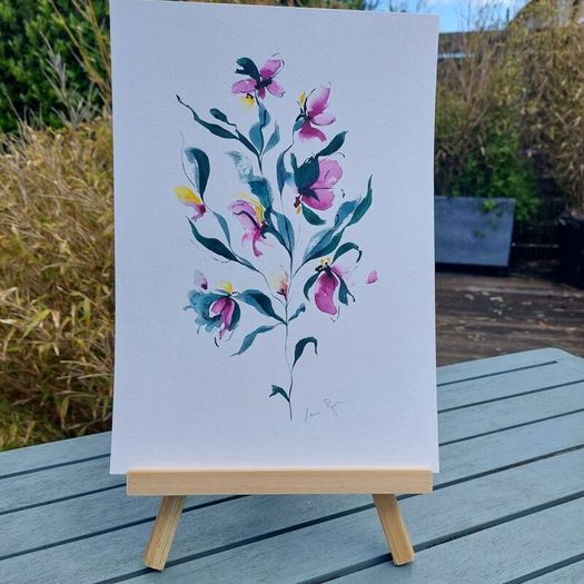 Original Watercolour Floral Painting