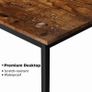MULTIPLE SIZES AVAILABLE Computer Desk, Computer Desk with Bookshelf, Study Computer Laptop Table with 4 Tier DIY Storage Shelves Writing Table for Home Office Bedroom,160x60x110cm Image 2