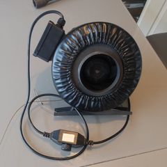 125mm (5 inch) Centrifugal Inline Fan with Speed Controller - 60W