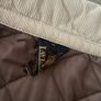 Vintage Lavenham Quilted Jacket - Light Brown + Cream Corduroy - Made In England - Size 16 Image 6