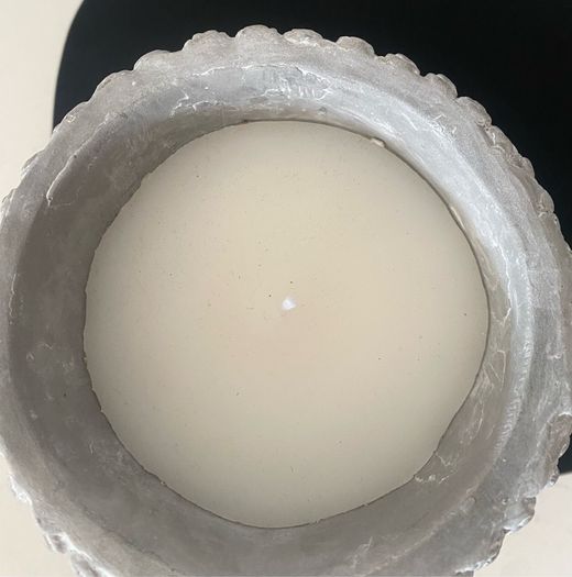 Cement Buddha Head Candle