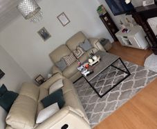 3 piece cream genuine leather reclining sofa suite