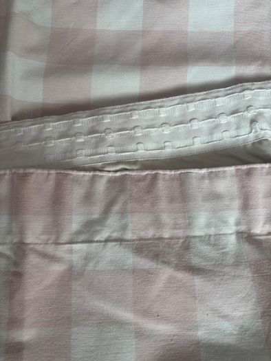Laura Ashley pink and white check Curtains
