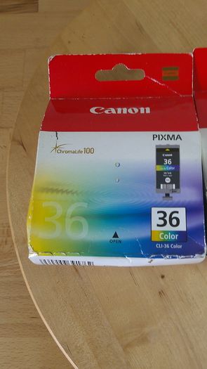 3 Canon PIXMA Ink Cartridges Genuine Original Cannon Cartridges 1 Black 35 and 2 Colour 36 New Sealed