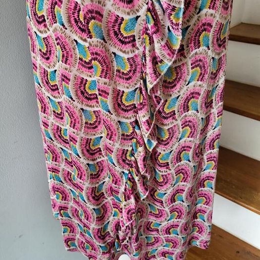 Pink pattern dress, Size XL-XXL / 12-14