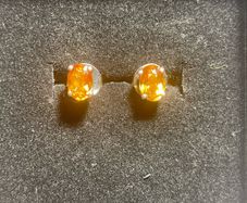 sterling silver citrine earrings