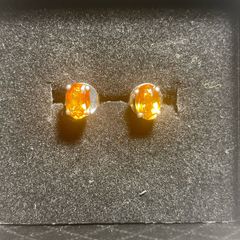 sterling silver citrine earrings