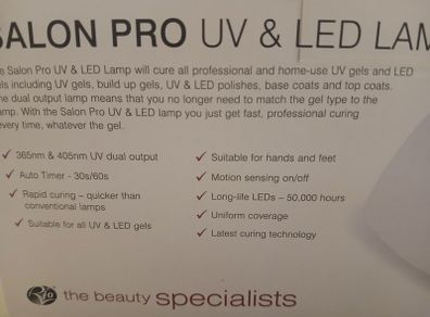 UV and LED nail lamp.