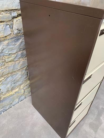 Escoline four drawer metal filing cabinet.
