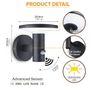 12W 6000K Outside Wall Lights with Motion Sensor,IP54 Waterproof Modern Aluminum Outdoor Light for Porch Front Door Corridor Patio, PIR Sensor, Black Image 2