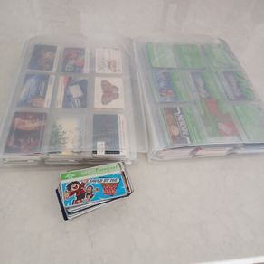 760 call cards in two folders