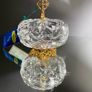 Vintage Killarney Crystal Glass Trinket Dish 24% Lead Crystal 24 Ct Gold Finishing Image 2