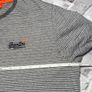 Vintage Superdry Orange Label Mens Stripe Long Sleeve T-shirt Size XXL Image 6