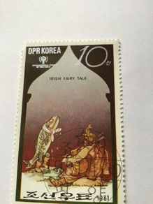 Democratic Peoples Republic of Korea stamp- Irish  Fairy Tale